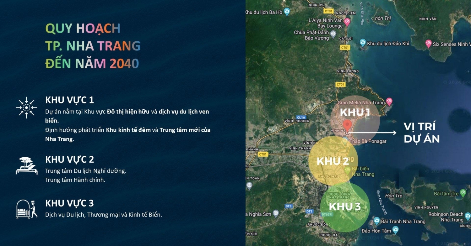 Vị trí The Landmark Nha Trang là tâm điểm kết nối trong khu vực 