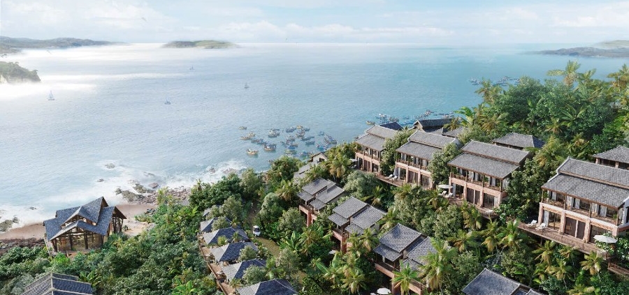 Phối cảnh một góc dự án Tổ hợp Thương mại Dịch vụ và Du lịch nghỉ dưỡng Xuân Đài Bay.