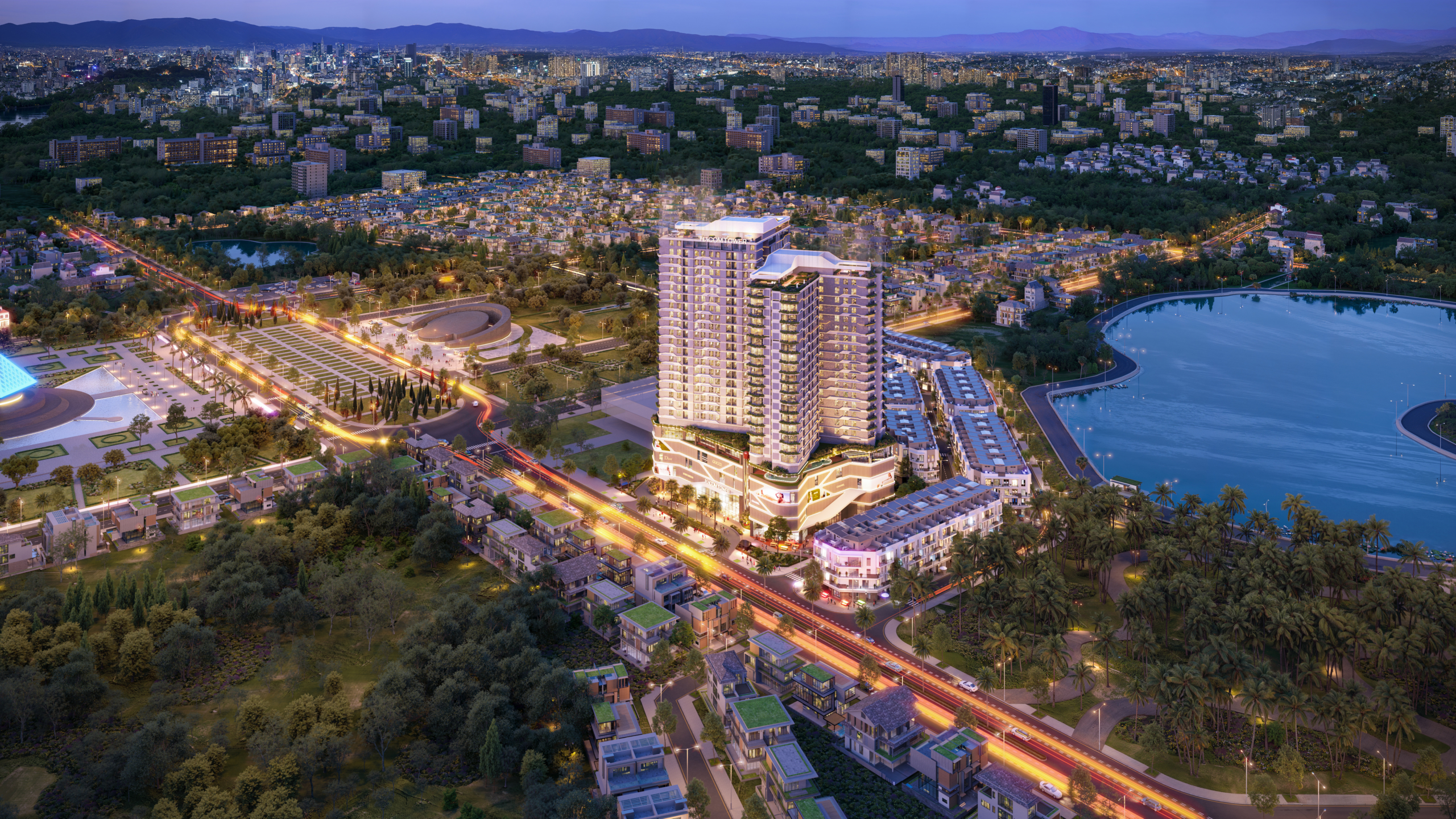 Phối cảnh dự án Hacom Tower Nam Khánh Hòa 