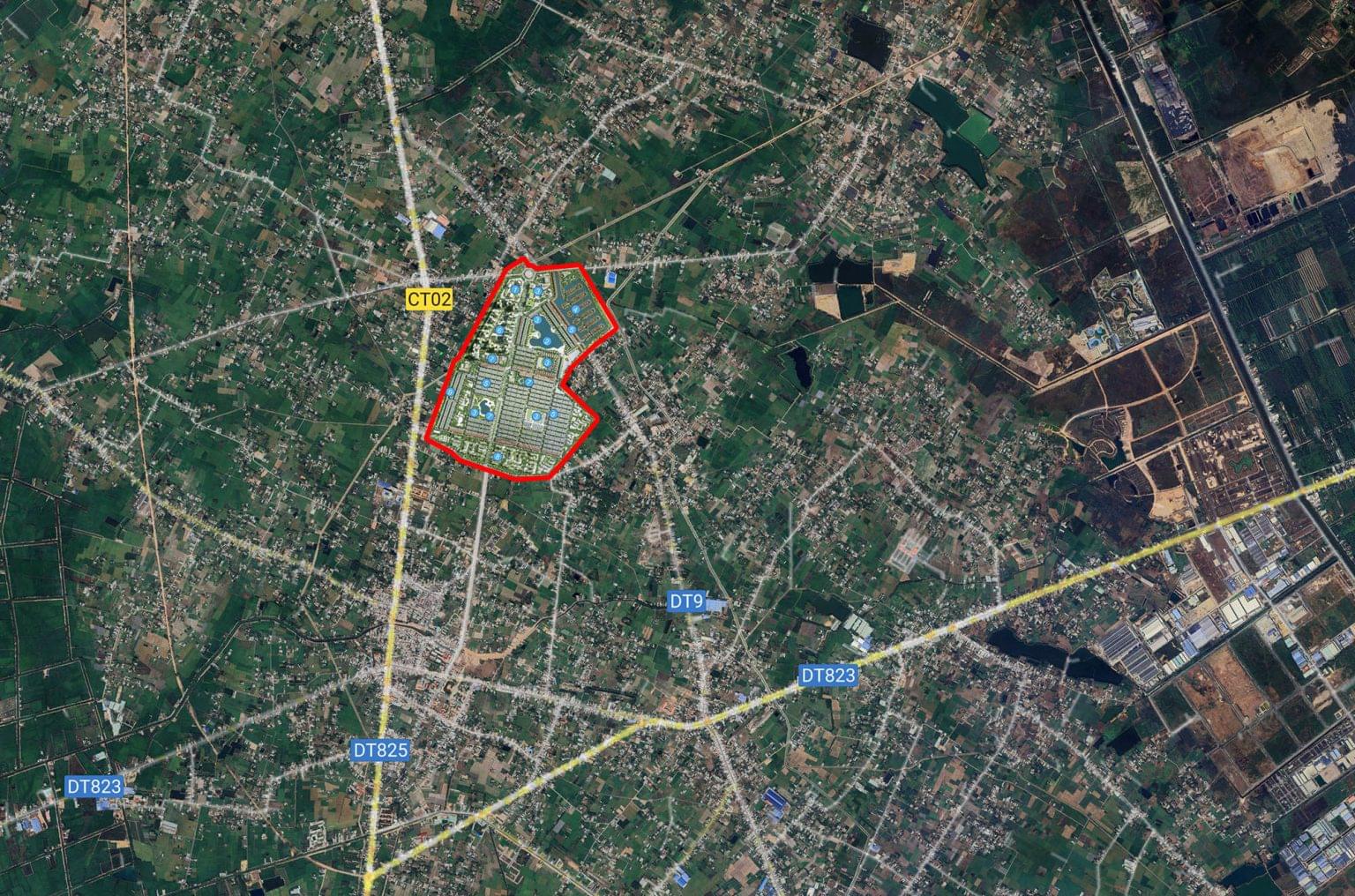 Vị trí Vinhomes Green City Long An
